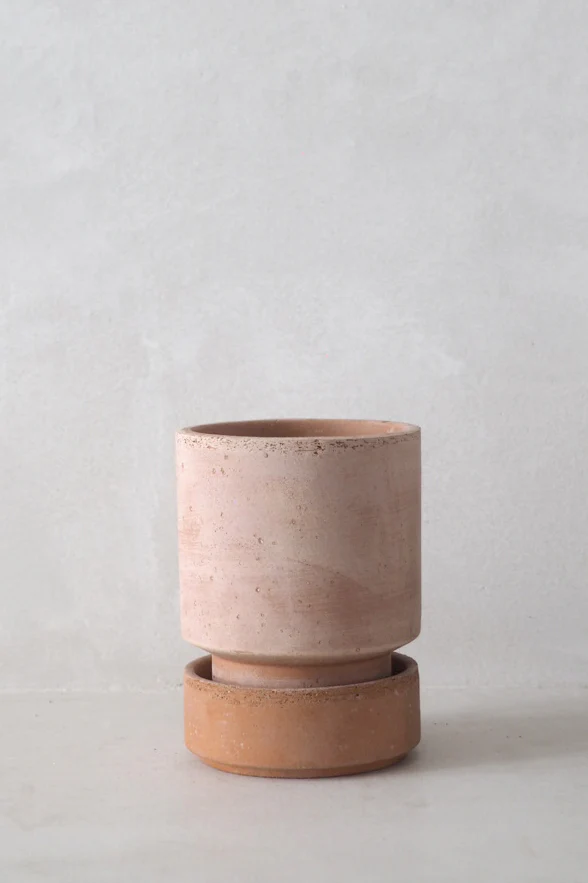Hoff krukke, raw rosa + raw rosa underskål
