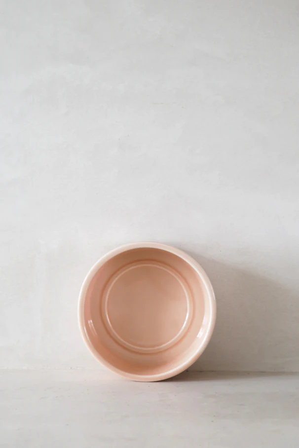 Hoff underskål, glaseret rosa