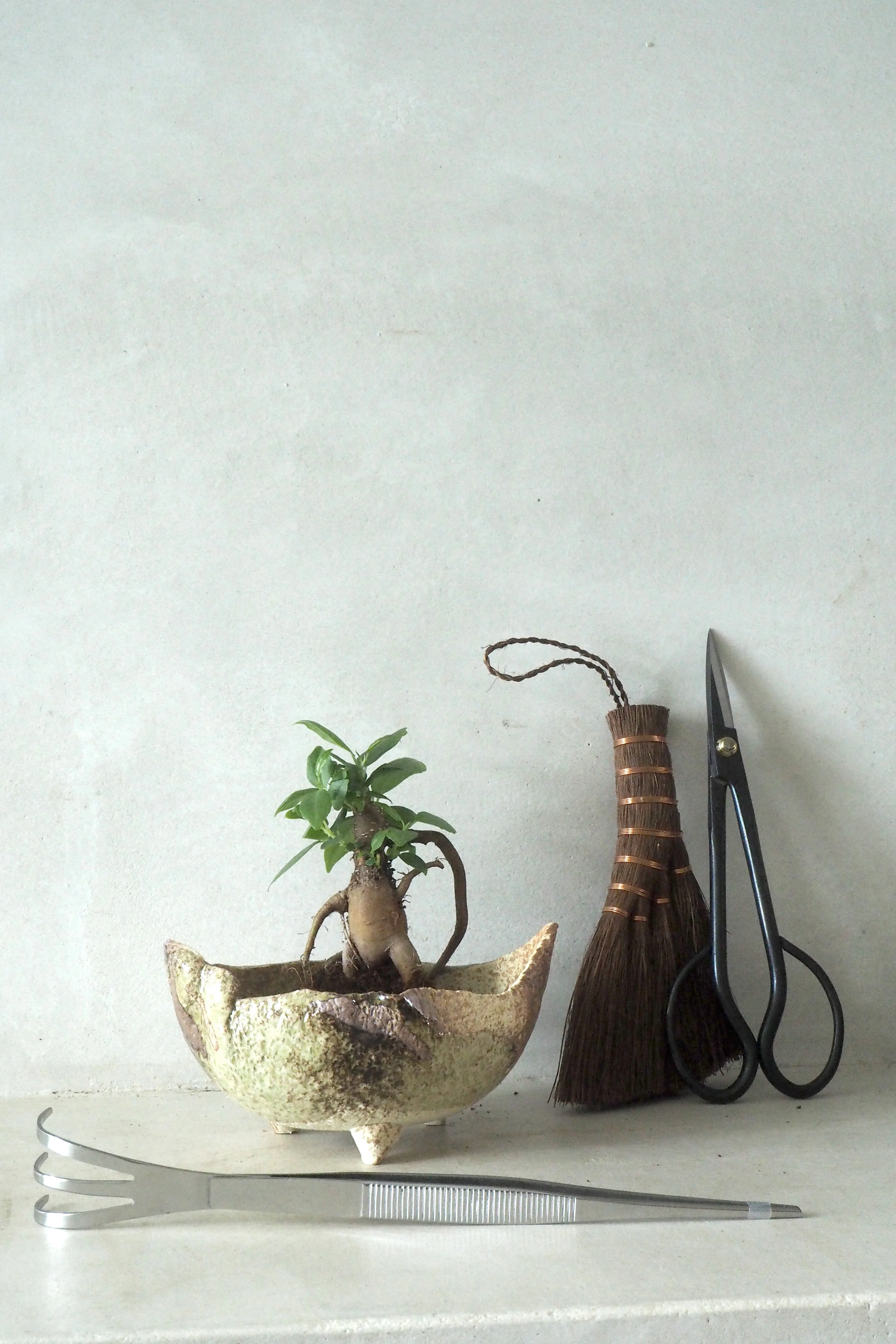 Japansk bonsai krukke, håndlavet, brun - Image 5